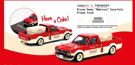 Inno64 Nissan Sunny "Hakotora" Coca Cola Pick Up Truck