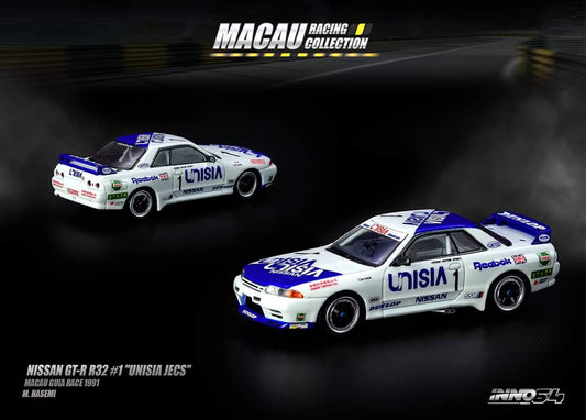 Inno64 Nissan Skyline GTR R32 #1 "UNISIA JECS" Macau Guia Race 1991