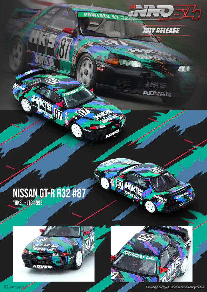 Inno64 Nissan Skyline GTR R32 #87 HKS JTC 1983