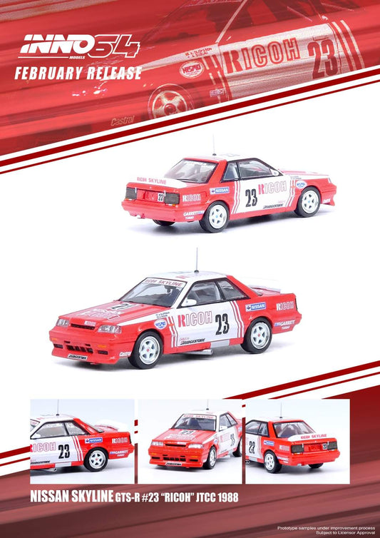  Inno64 Nissan Skyline GTS-R R31 #23 Ricoh JTCC 1988
