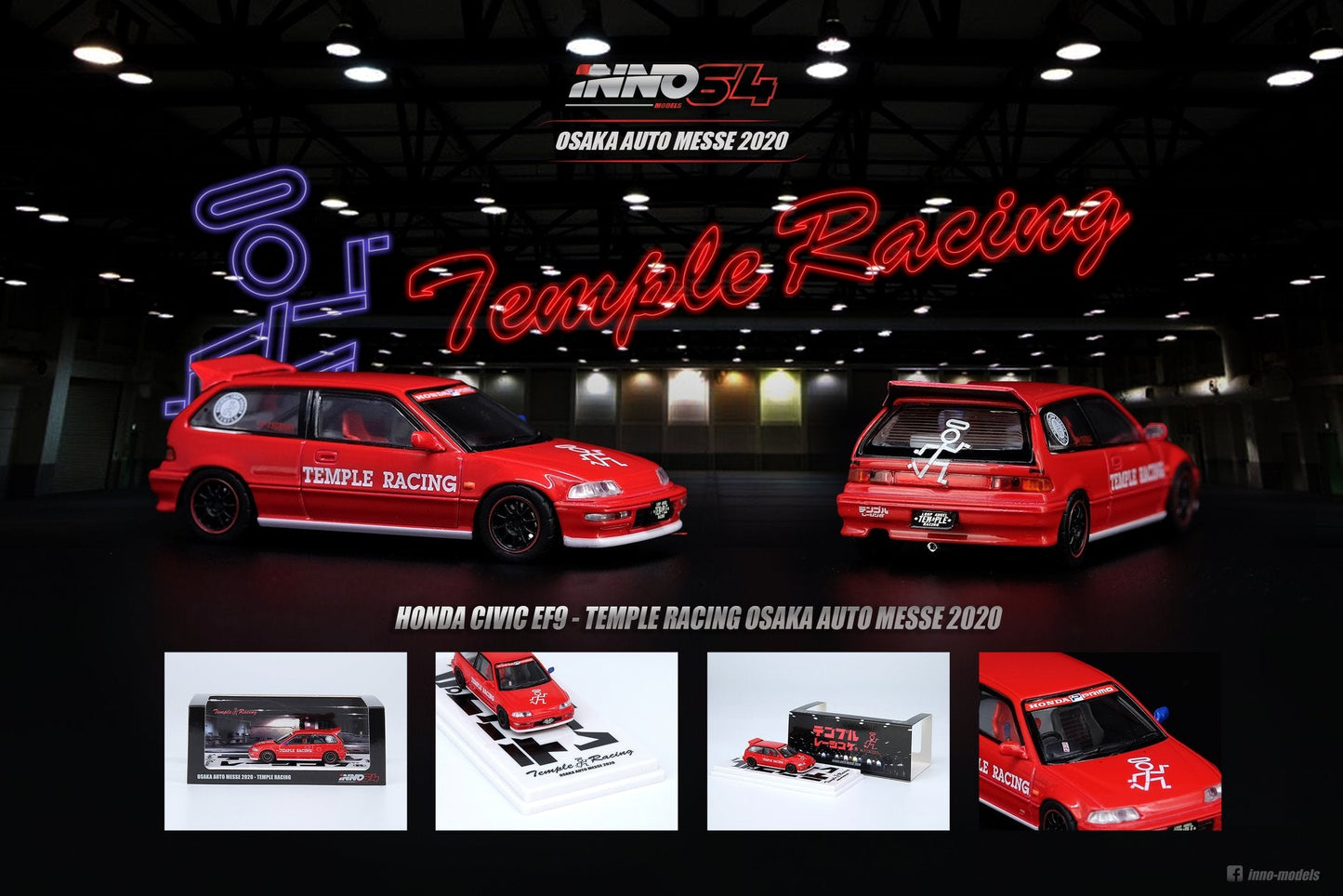 Inno64 Honda Civic EF9 Temple Racing Osaka Auto Messe 2020