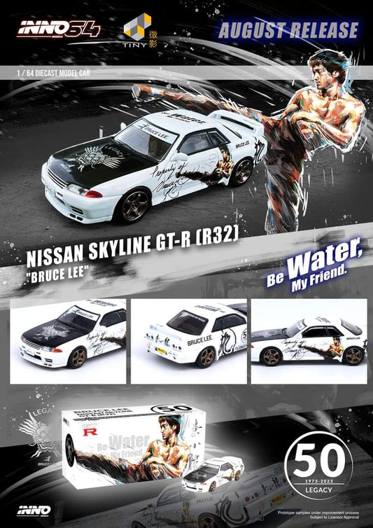 Inno64 1/64 NISSAN SKYLINE GT-R (R32) "BRUCE LEE"
